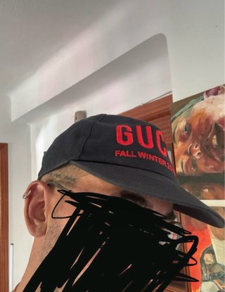 Gorra Gucci Otoño Invierno 2019/2020 Negra Roja
