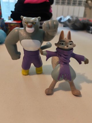 2 x Action Figures Personaggi Kung-Fu Panda BK
