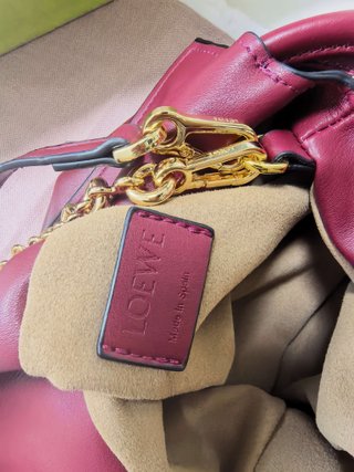 Bolso Loewe Flamenco Clutch Mediano Rojo