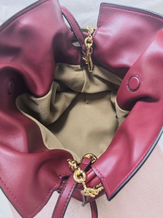 Bolso Loewe Flamenco Clutch Mediano Rojo