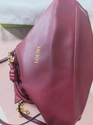 Bolso Loewe Flamenco Clutch Mediano Rojo