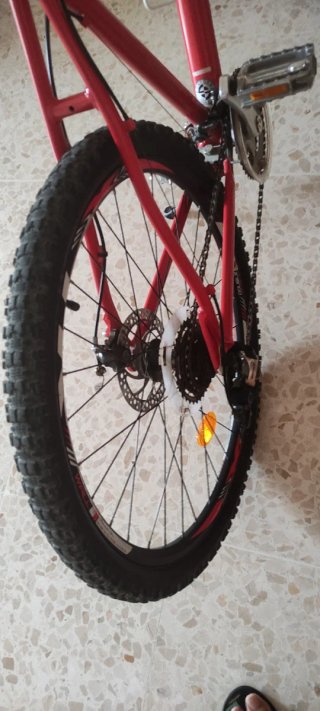 Bicicleta Montaña Talla M Roja