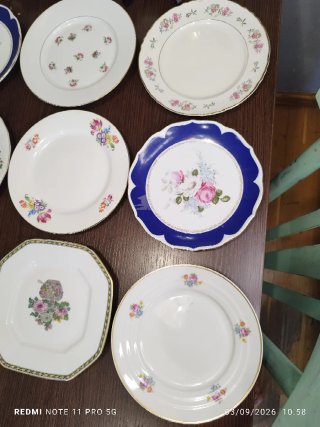 Lote 15 Platos Vintage Cerámica Porcelana
