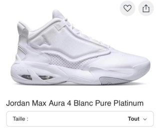 Zapatillas Nike Jordan Talla 39 Blancas