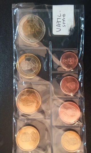 Conjunto de monedas Vaticano sin circular