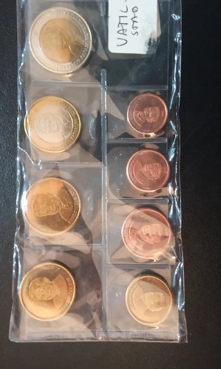 Conjunto de monedas Vaticano sin circular