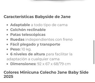 Mini Cuna Colecho Estrellas Gris