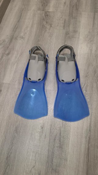 Aletas Natación/Snorkel Azul