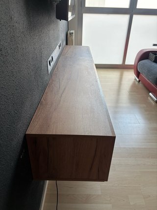 Mueble TV madera 3 compartimentos
