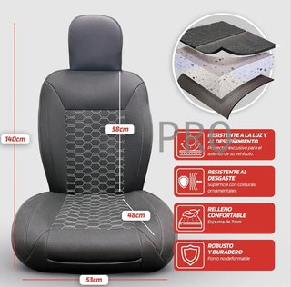 Respaldo de asiento coche negro y blanco - Sumex
