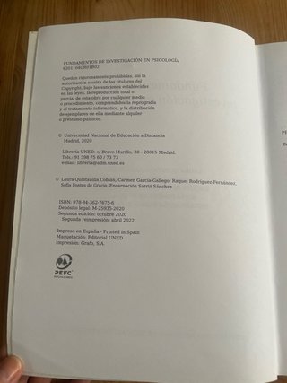 Fundamentos de investigación en psicología