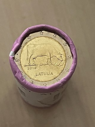 Moneda 2€ Letonia 2015 Vaca