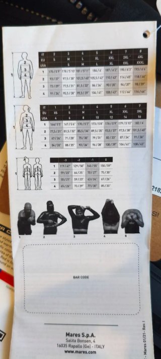Traje neopreno Mares mujer talla XS