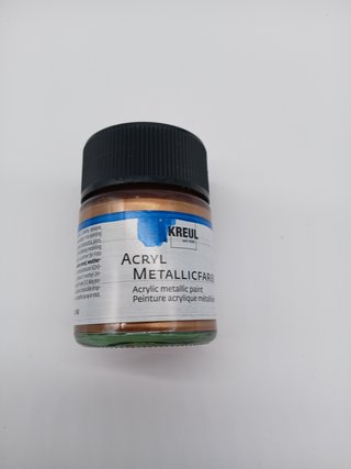 KREUL 77583 Pintura acrílica metálica a base de agua, cremosa opaca, de secado rápido y desvanecimie