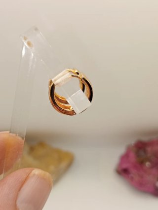 Pendientes Xuping Oro Laminado Circonitas