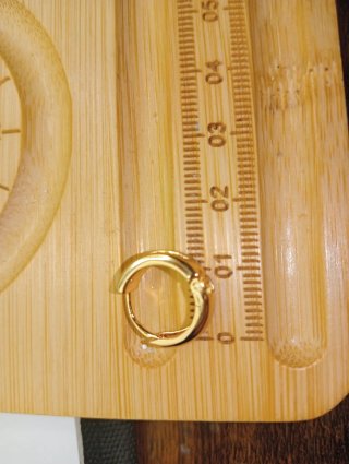 Pendientes Xuping Oro Laminado Circonitas