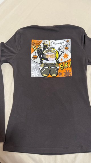 Camiseta Tous manga larga cuello pico Talla M