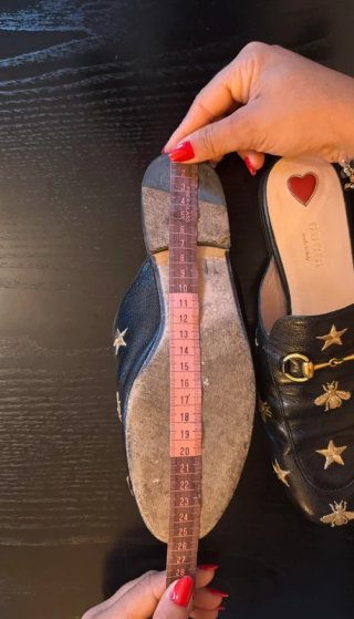 Mocassini Gucci Princetown Pelle Ricami Stelle Ape