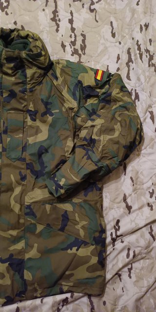 Chaqueta militar gorerex S con forro polar