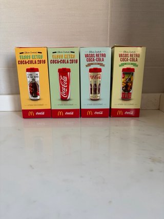 Set 4 Bicchieri Retro Coca-Cola 2019 McDonald's