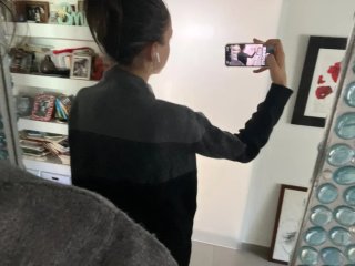 Sudadera afelpada Zara gris y negra
