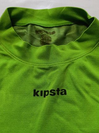 Camiseta Térmica Kipsta Keepdry Fútbol Verde Fluor