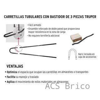 Carretilla 65 Litros Metálica - Neumática - Truper