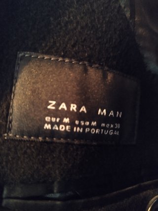 Abrigo Negro Zara Talla M
