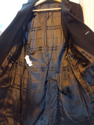 Abrigo Negro Zara Talla M
