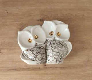 Figura Vintage Buhos Porcelana Davor