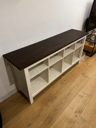 Aparador/Consola IKEA Hemnes Madera Blanca y nogal