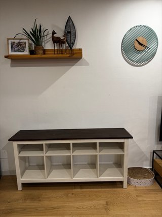 Aparador/Consola IKEA Hemnes Madera Blanca y nogal