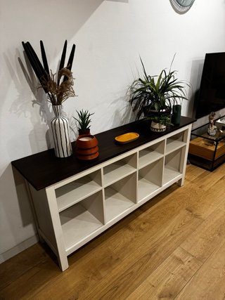 Aparador/Consola IKEA Hemnes Madera Blanca y nogal