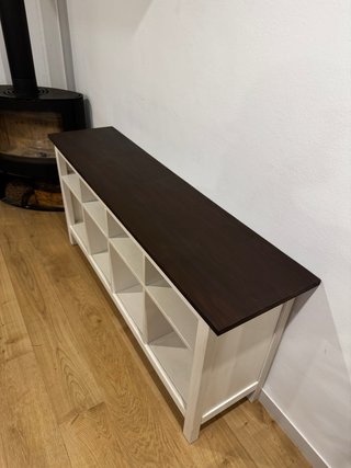 Aparador/Consola IKEA Hemnes Madera Blanca y nogal