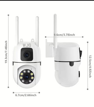 Set 2 Telecamere Wifi Doppio Obiettivo da 3 MP