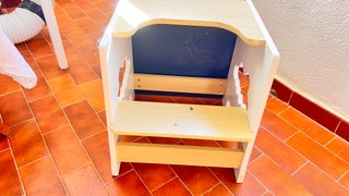 Trona de madera transformable