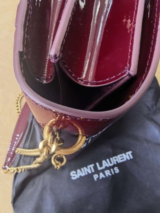 Bolso YSL Sunset Charol Rojo