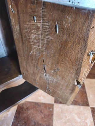 Alacena / Mueble Rústico de Madera Maciza Tallada
