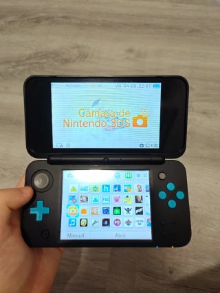 Nintendo 2DS XL Negra y Azul