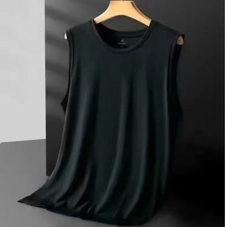 Camiseta sin mangas blanca hombre