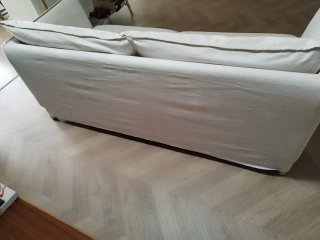 Sofá backsalen Ikea beige tela