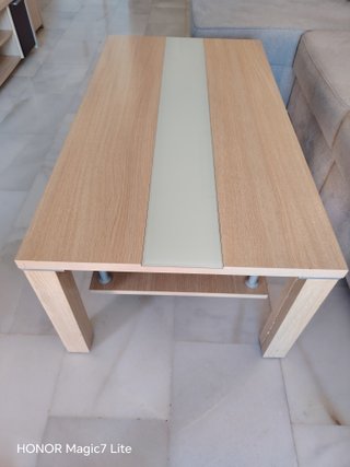 Conjunto Muebles Salón Madera Oscura y color pino