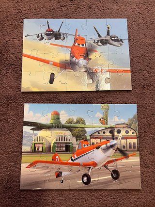 Lote 3 Puzzles Disney Cars, Mickey y Planes