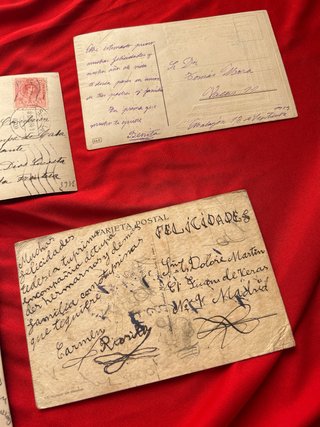 Lote 5 Postales Antiguas Niñas