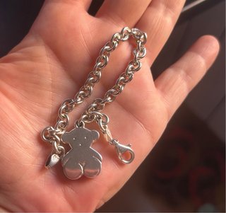 Pulsera Tous Oso Rolo Plata