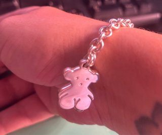 Pulsera Tous Oso Rolo Plata