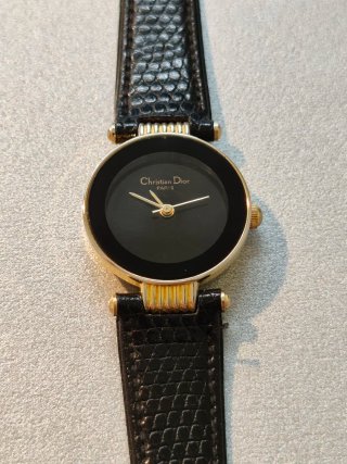 Reloj Christian Dior Negro/Dorado