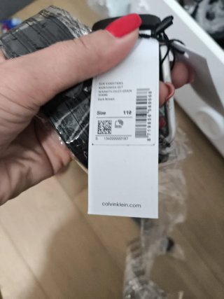 Cintura Calvin Klein Uomo Pelle Marrone 35mm