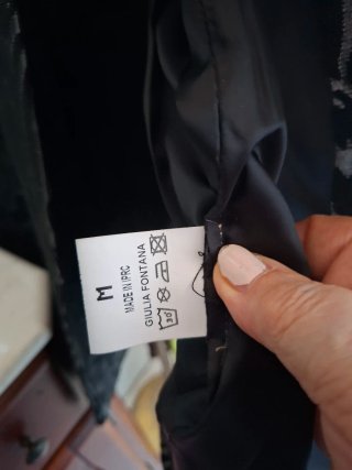 Cappottino GIULIA FONTANA nero/grigio Tg M