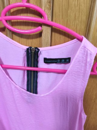 Blusa sin mangas rosa
